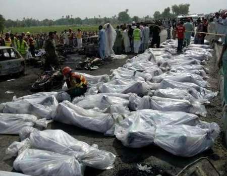 Death toll from gasoline tanker fire climbs to almost 200 in Pakistan