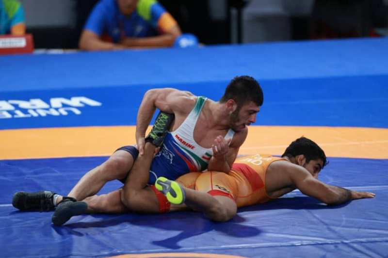 Iran's 57kg freestyler misses final