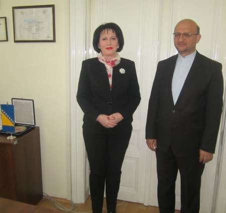 Iranian envoy in Bosnia discusses media cooperation with head of ONASA news agency