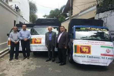 Iranian aid convoy sent to flood-stricken Sri Lanka