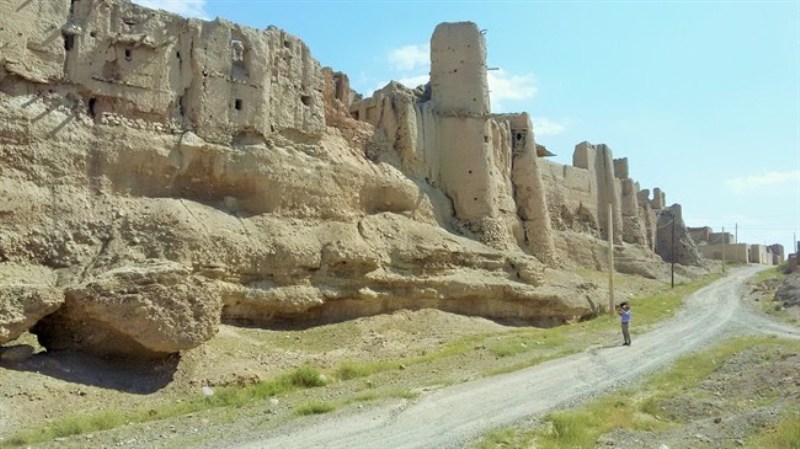 The ruins of Izadkhast historical complex