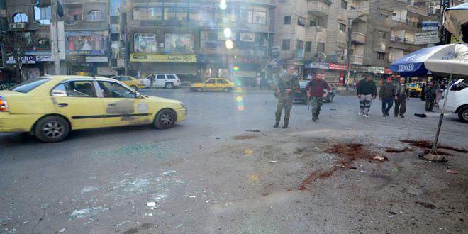 5 civilians injured due to terrorist attacks on Damascus