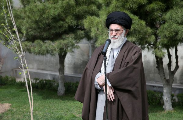 Iran Supreme Leader plants sapling in Arbor Day