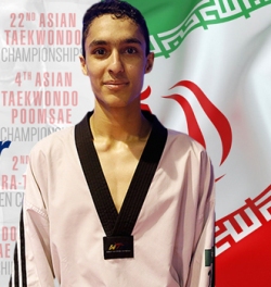 Iranian taekwondoka ranks 2nd by WTF
