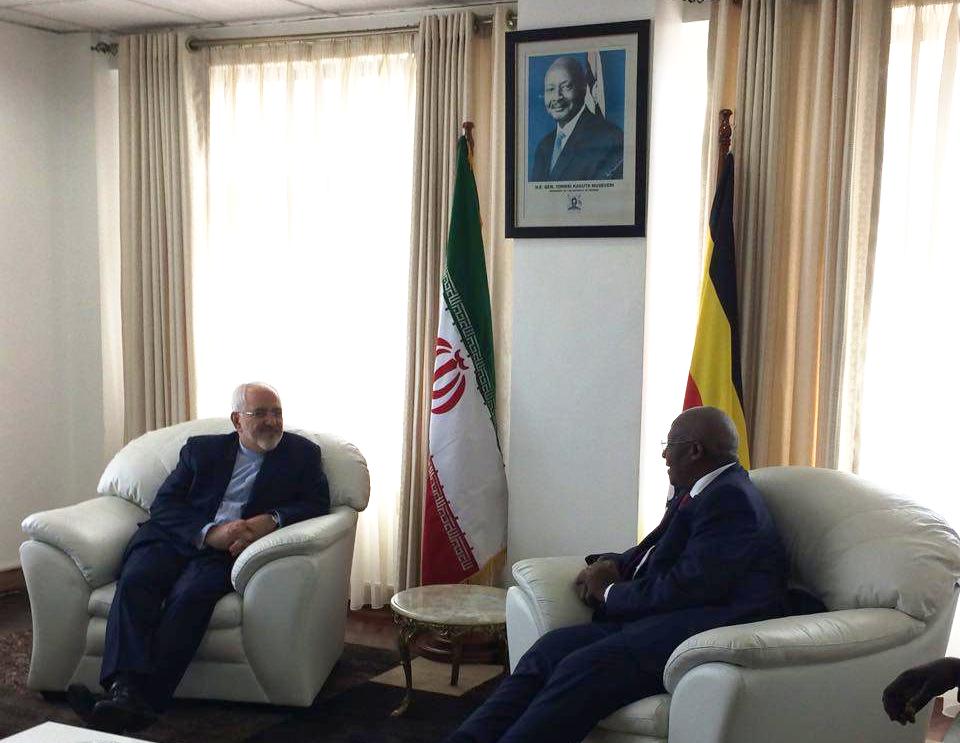 Iran FM meets Ugandan counterpart