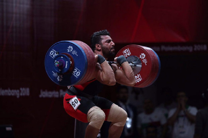 Iran 105kg weightlifter pockets Bronze medal