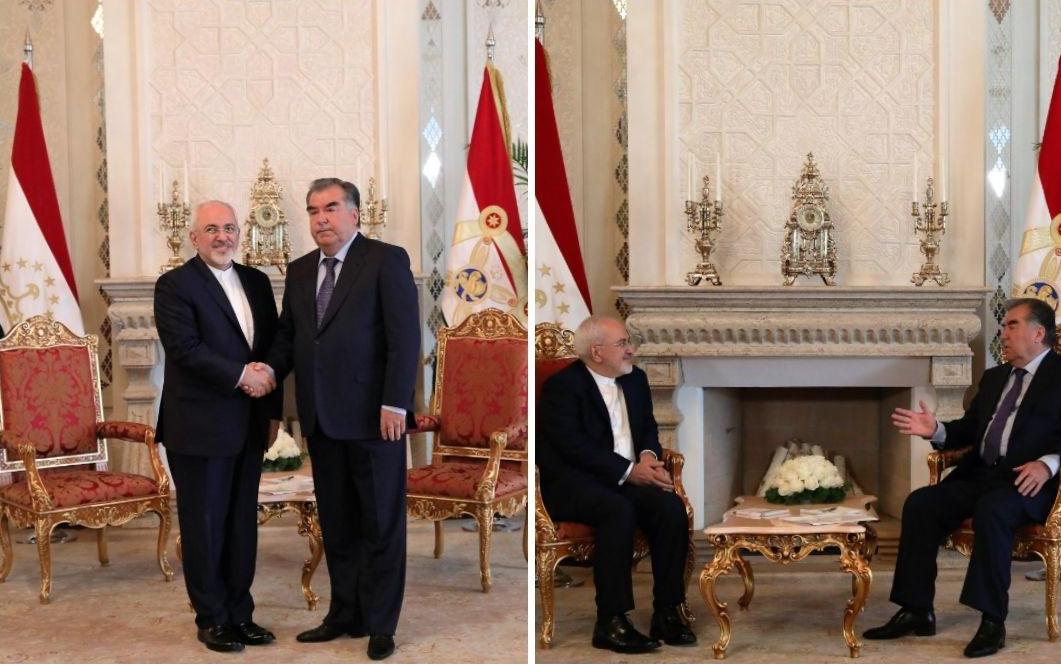 Iranian FM, Tajik president confer in Dushanbe