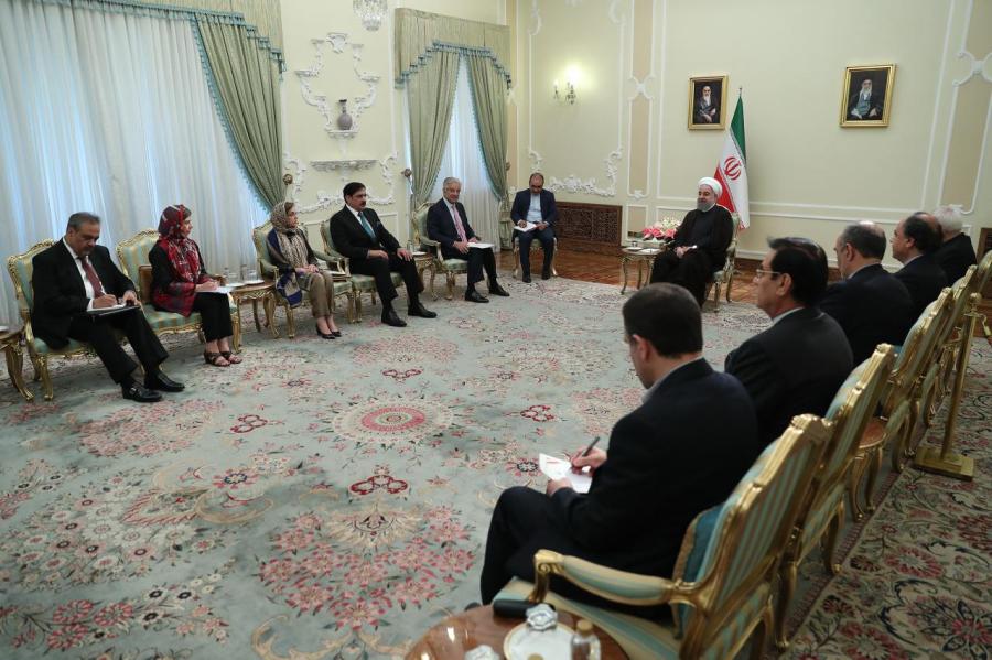 President Rouhani: Iran determined to develop ties with Afghanistan