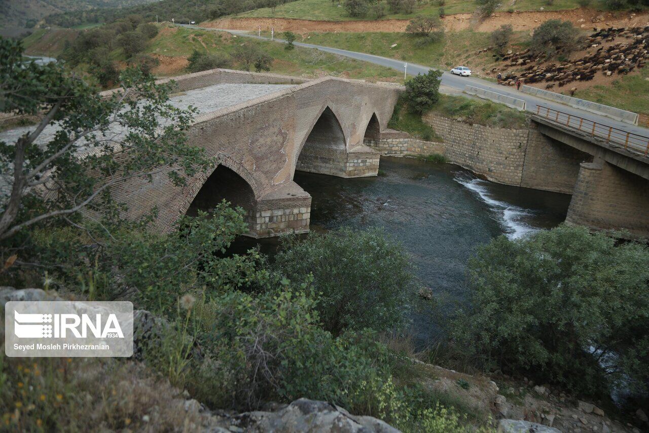 Historical bridge of Garan in western Iran