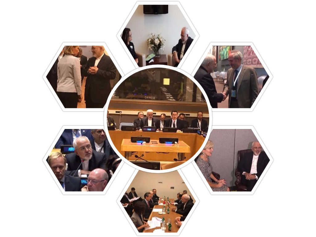 FM meets counterparts in UN