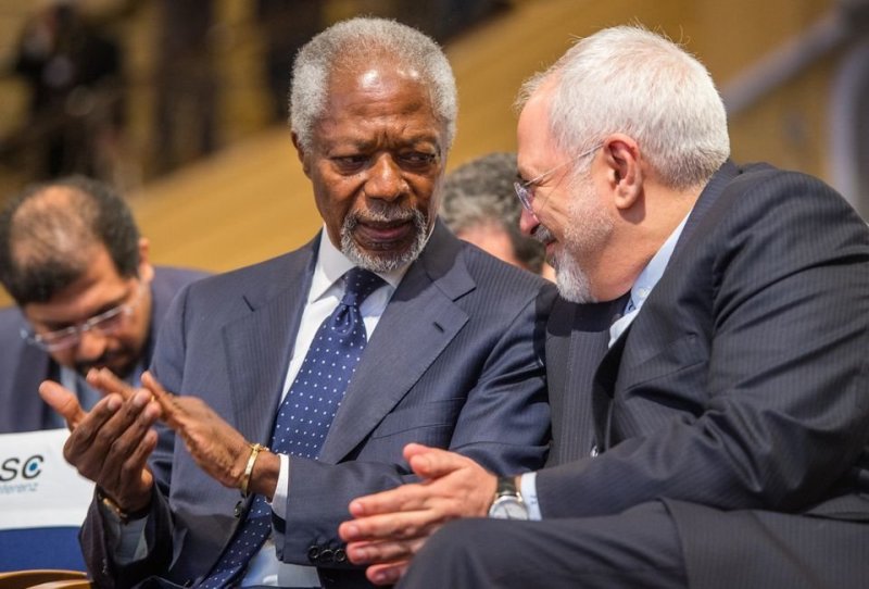 Zarif extends condolences over Annan's demise