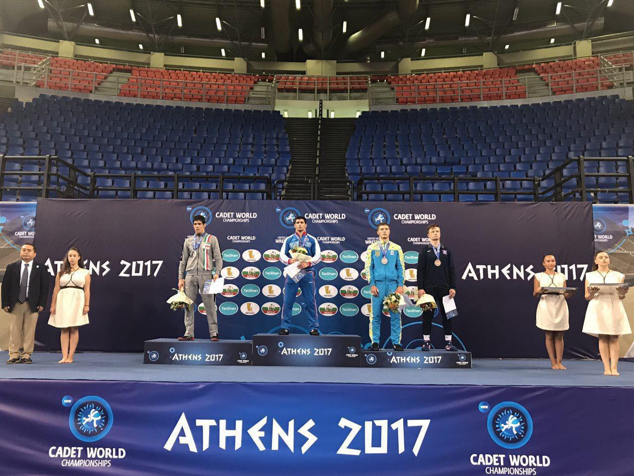Iranian wrestlers bag colorful medals in Athens 2017