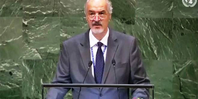 Al-Jaafari: Presence of foreign forces in Syria illegitimate