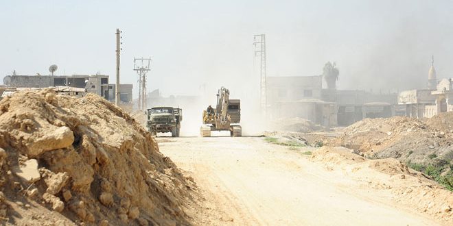 Syrian army advances on direction of Mesraba-Aftris farms