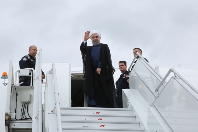 Iranian President leaves New York for Tehran