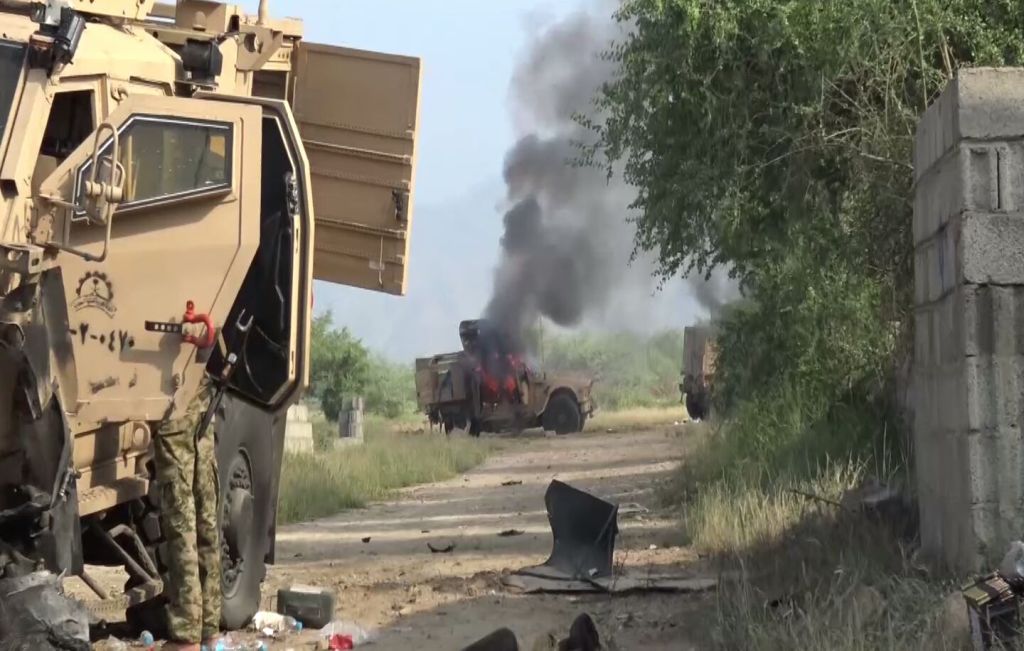 7 Saudi military vehicles destroyed at border with Yemen