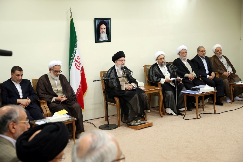 Iran Leader receives judiciary chief, officials