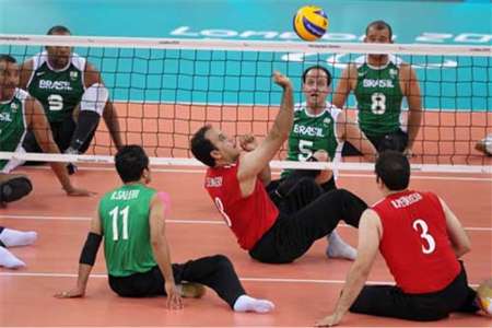 Iran's national sitting volleyball team hits Germany for three times