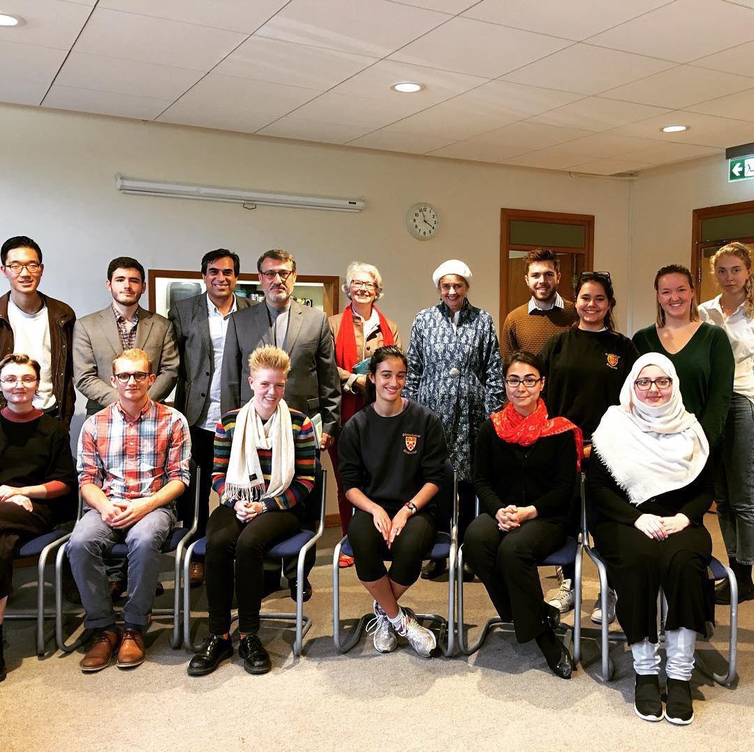 Iran's UK envoy meets Cambridge Persian Language students