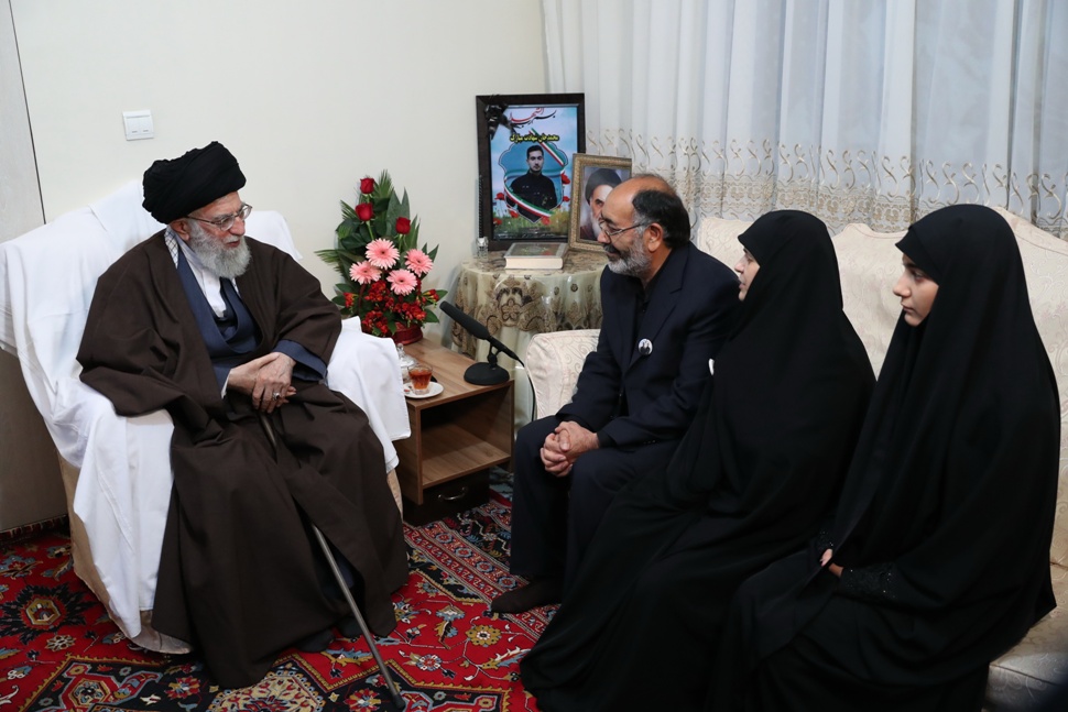 Supreme Leader visits another riots martyr's family