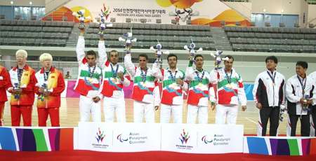 Iranian male goalball team maintains 3rd ranking in world