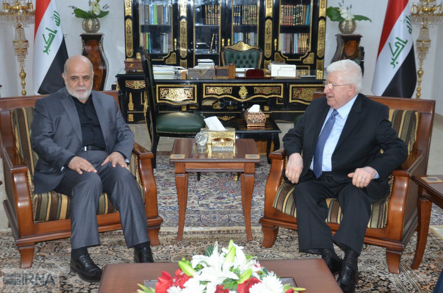 Iran’s ambassador appreciates efforts of former Iraqi president