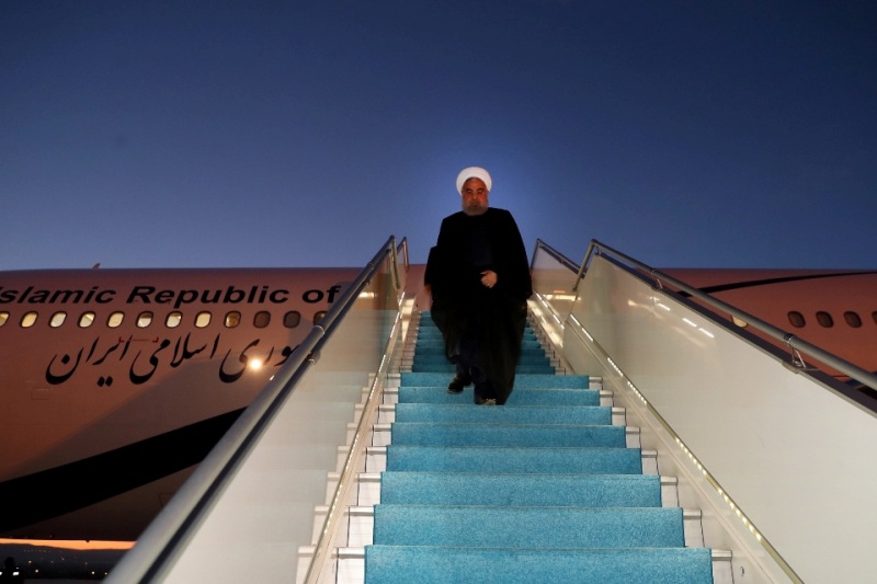 President Rouhani back home