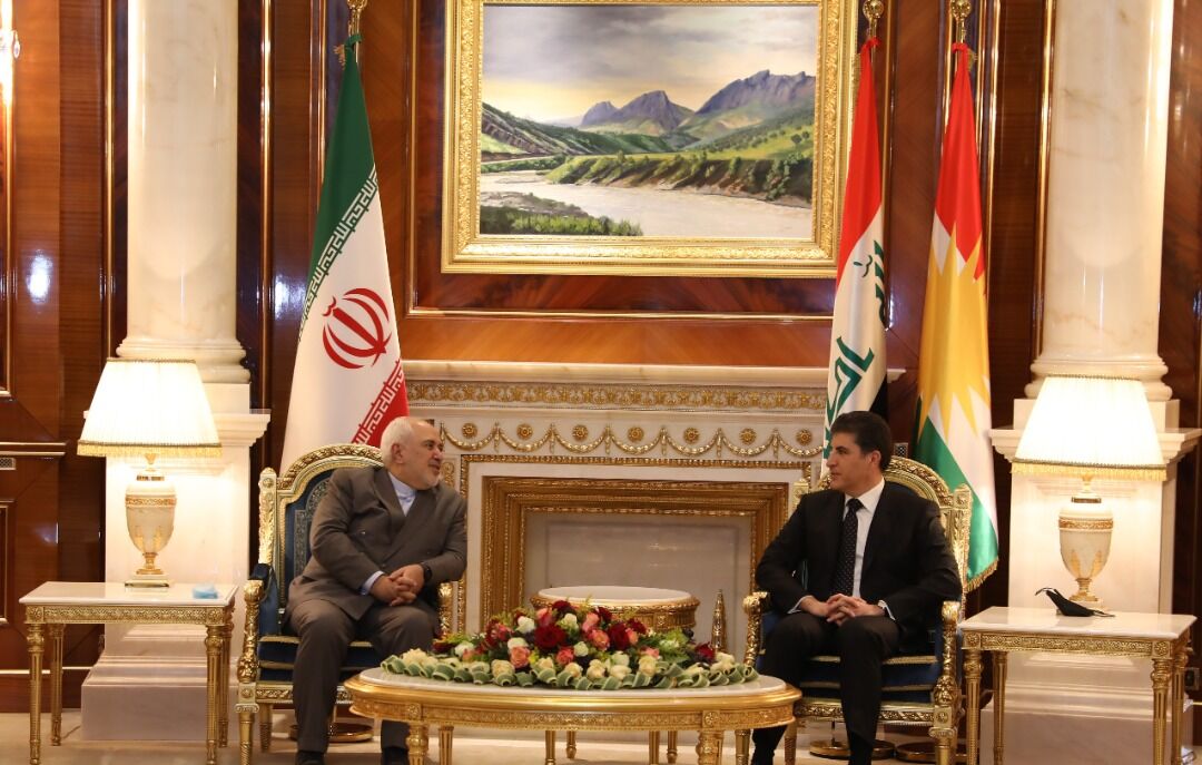 Zarif, Iraq’s KRG president meet