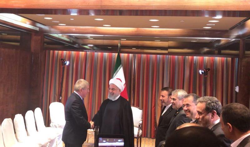 IOC chief confers with Rouhani
