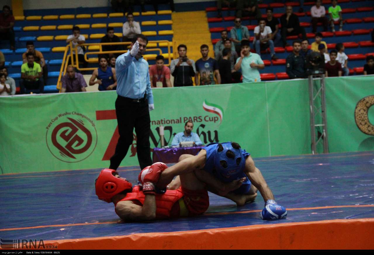 Iran fighter bags gold in 7th Pars Wushu Cup