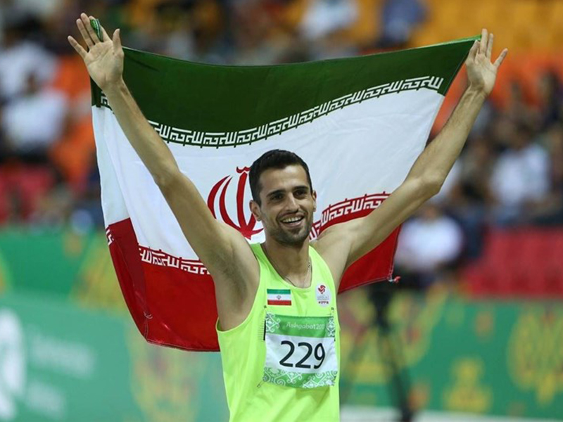 Iran's field athlete comes first in France