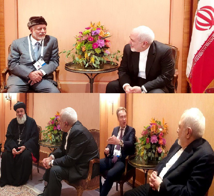 Zarif confers with Omani FM, World Economic Forum chief in Munich
