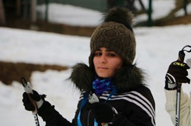 Iran female skier flag-bearer at 2018 Winter Paralympics