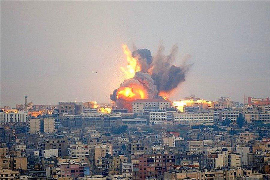 Zionist fighters bomb Hamas positions in Gaza