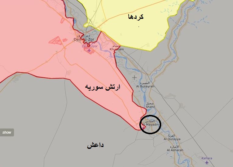 Syrian Army advances Mayadin, eastern Syria