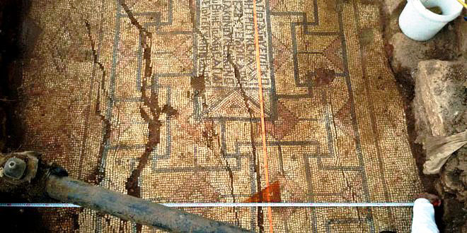 5th century Mosaic painting discovered in Hama