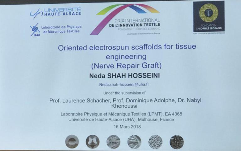 Iranian inventor receives Paris Textile Award