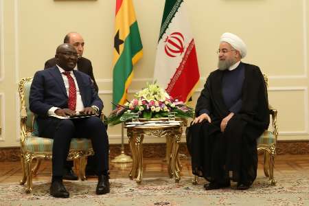 Rouhani: Iran, Ghana determined to broaden relations