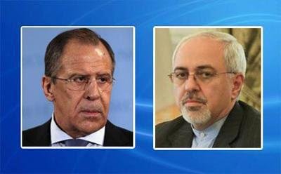 Zarif, Lavrov discuss results of Putin Tehran visit on phone