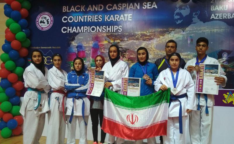 Iran karatekas grab colorful medals in Baku Champs