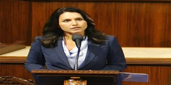 Congresswoman slams US support for terrorists in Syria