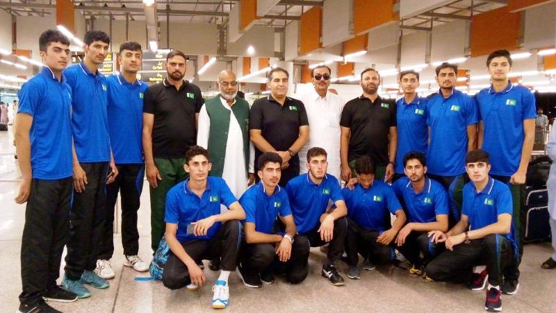 Pakistan U19 volleyball team arrives in Tehran for Asia-Pacific championship