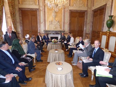 Motahari met French national assembly president