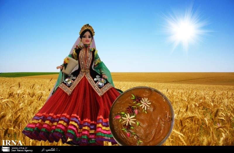 'Samanu Glin' traditional food served in Iran's New Year