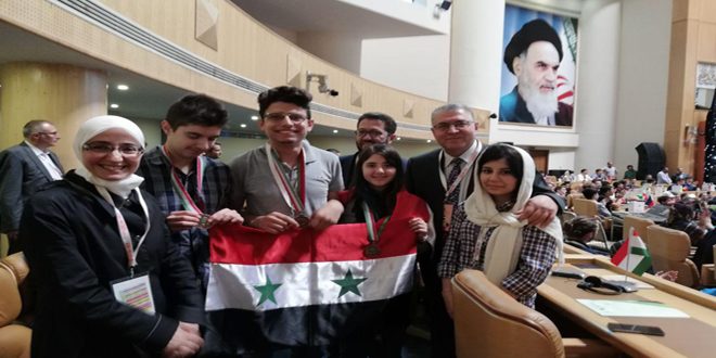 Syria wins 3 bronze medals at Int’l Biology Olympiad in Iran