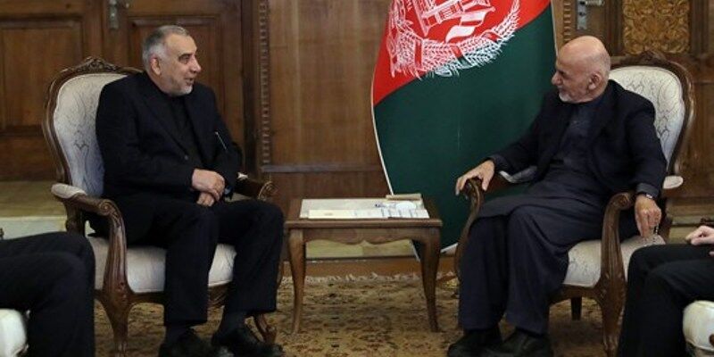 Iranian official confers with Afghan officials