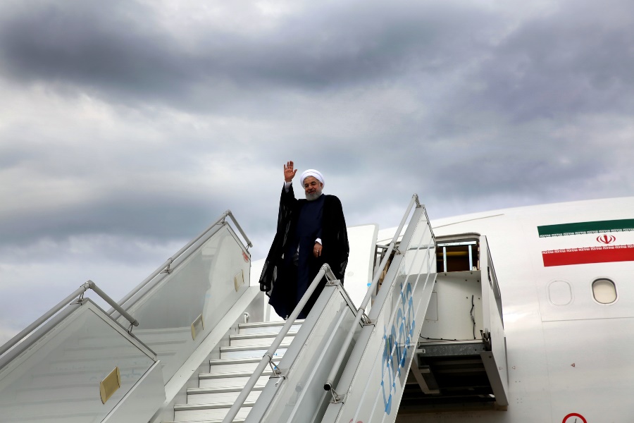 President Rouhani leaves New York for Tehran