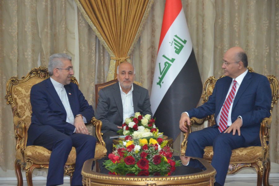 Iraqi president pleased with Baghdad-Tehran energy ties