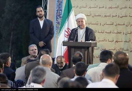 Ayat. Rafsanjani calls for all-out support for Palestinians