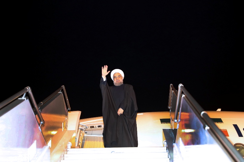 Iran President leaves New Delhi for Tehran